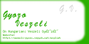 gyozo veszeli business card